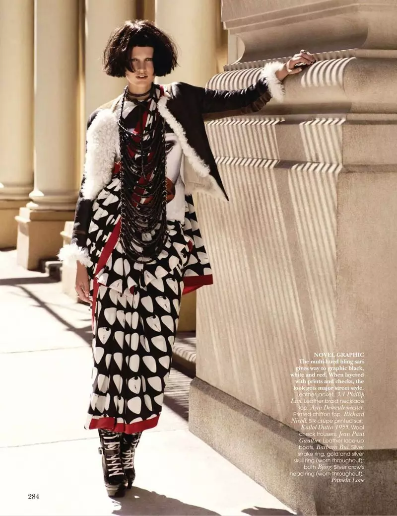 Bette Franke, Paul Maffi tərəfindən Vogue India üçün oktyabr 2010