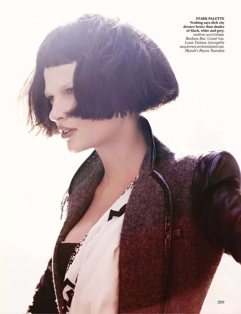 Bette Franke di Paul Maffi per Vogue India ottobre 2010