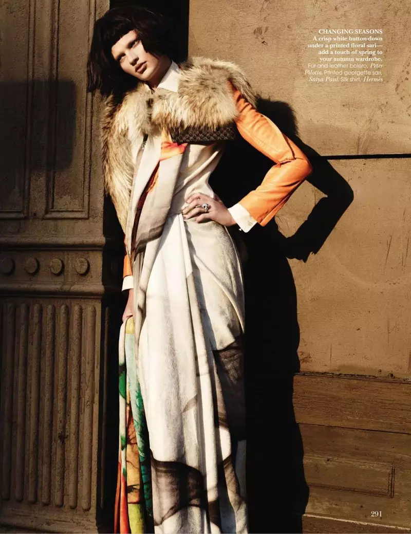 Bette Franke oleh Paul Maffi untuk Vogue India Oktober 2010