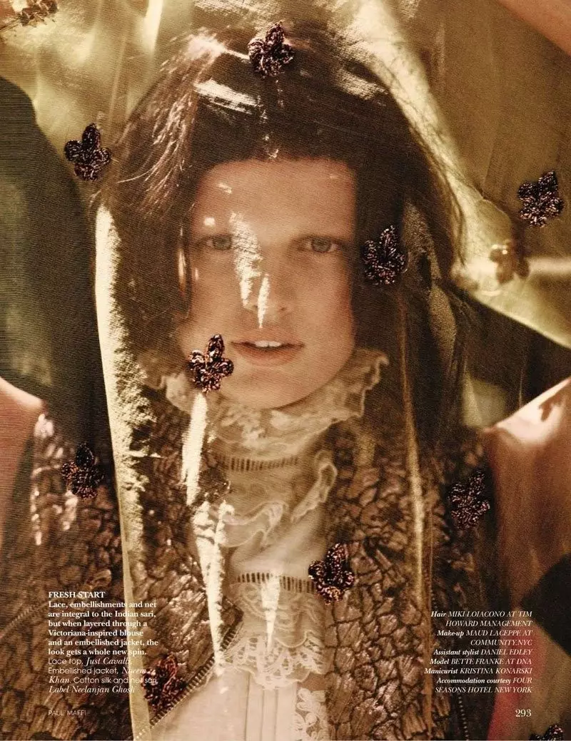 Bette Franke ni Paul Maffi para sa Vogue India Oktubre 2010