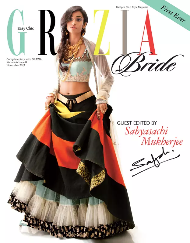 Nidhi + Radhika Wear Bridal Beauty untuk Grazia India oleh Taras Taraporvala