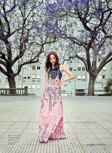 Luma Grothe Models Breezy Spring Fashion Air France Madame