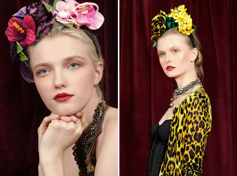 Dolce & Gabbana haustið 2010 | Vlada Roslyakova, Olga Sherer og Zuzana Gregorova