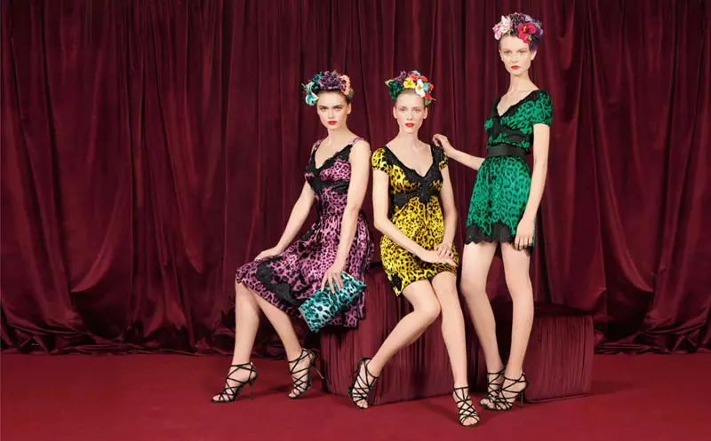 Dolce & Gabbana Fall 2010 | Vlada Roslyakova, Olga Sherer & Zuzana Gregorova