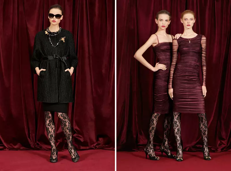 Dolce & Gabbana Fall 2010 | Vlada Roslyakova၊ Olga Sherer နှင့် Zuzana Gregorova