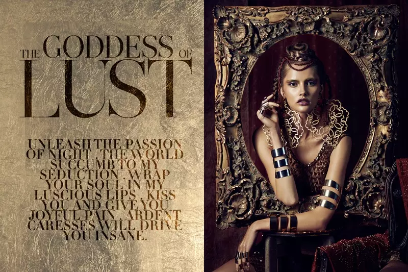 Exclusief: Patricija Zilinskaite is 'The Goddess of Lust' in Danny Cardozo Shoot