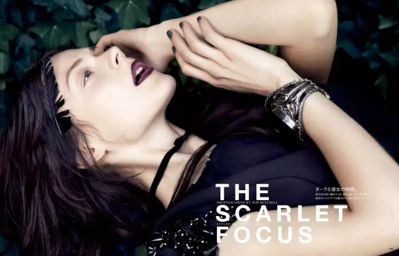 Kinga Rajzak Models Dreamy Beauty Looks for Vogue Japan Setyembre 2012