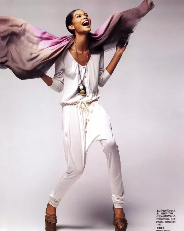 Chanel Iman od Thomase Schenka pro Vogue China červen 2010