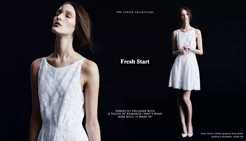 Franzi Mueller tau txais 'Fresh Start' nrog Nina Ricci Resort 2014 rau Barneys New York