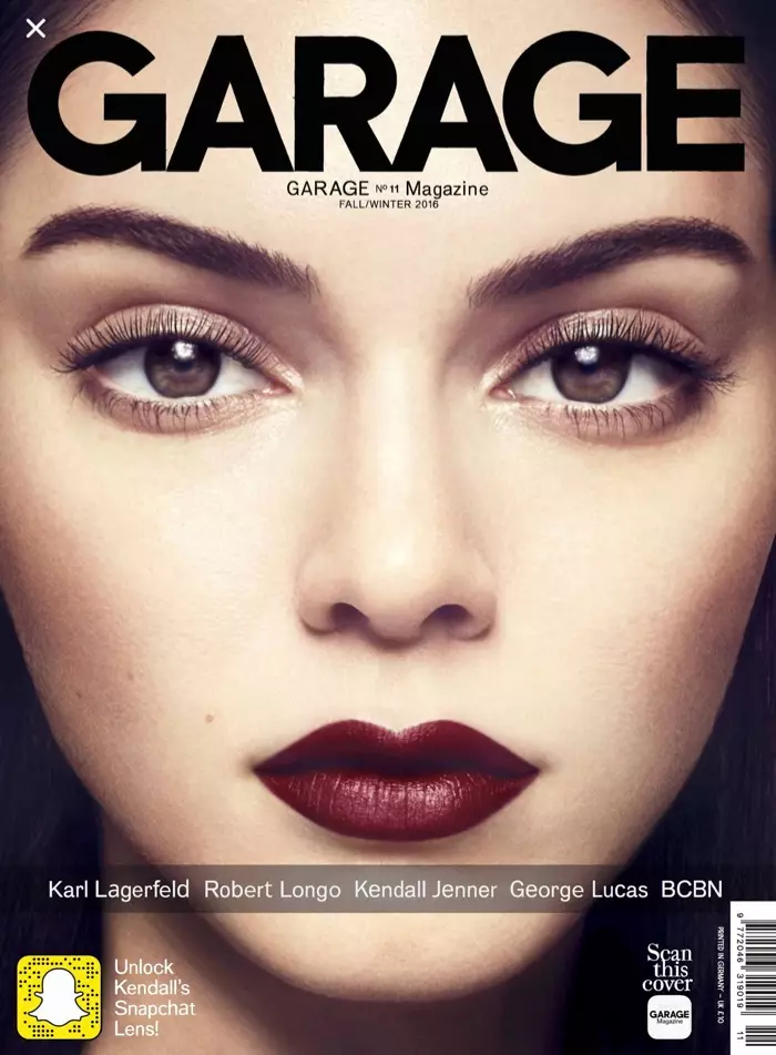 Kendall Jenner á Garage Magazine #11 forsíðu