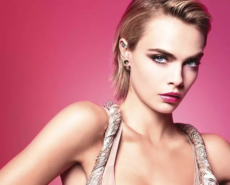 Cara Delevingne Dior Addict Stellar Shine Campaign