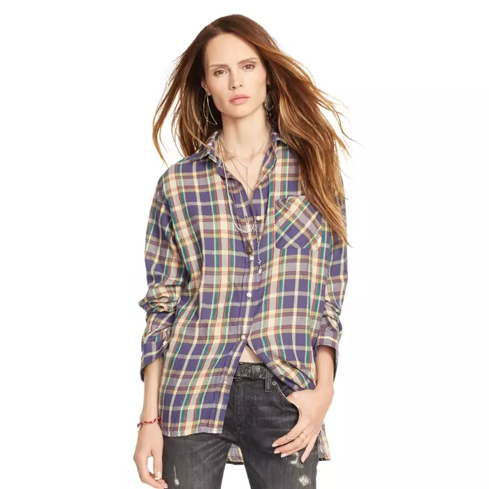 Ralph Lauren Denim & Supply Qomos tal-Għarus tal-Qoton Plaid