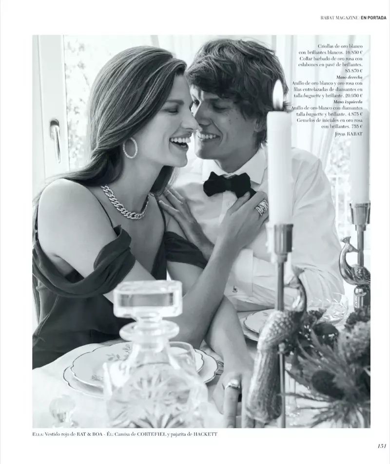 Bette Franke Pozas en Sofistikaj Stiloj por Rabat Magazine