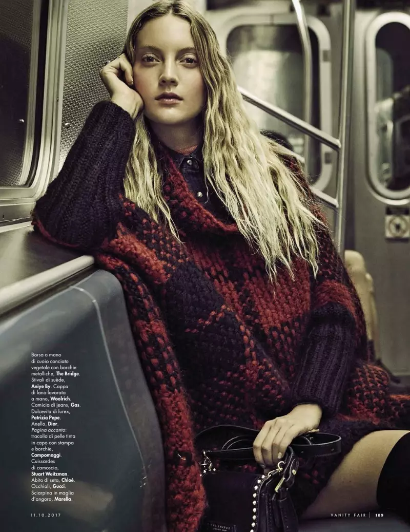 Codie Young Amavala masitayilo a Chic City ku Vanity Fair Italy