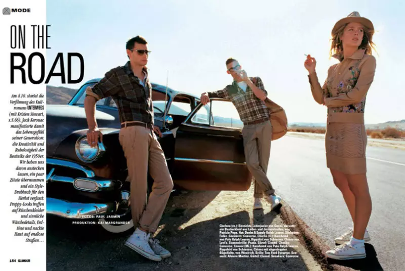 Fotografer Paul Jasmin Goes On the Road for Glamour Germany Oktober 2012