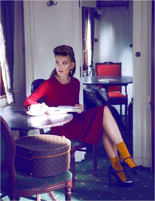 Semka Semenchenko este Retro Chic pentru Harrods Magazine by Tibi Clenci