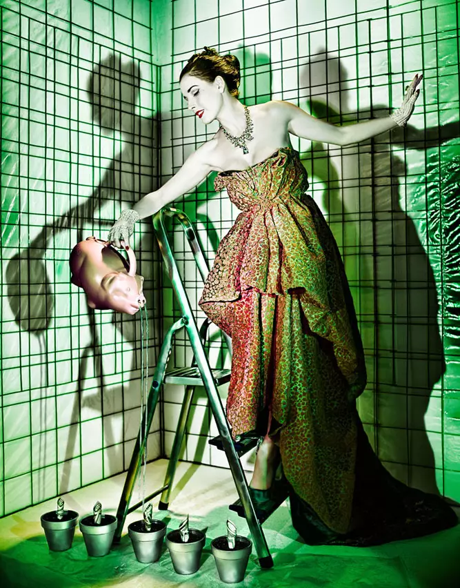 Dita Von Teese ni BrakhaX2 sa A Shady Green | Genlux Magazine Fall 2010