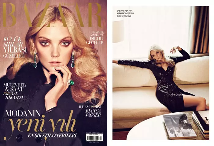 Heather Marks saunia e Koray Birand mo Harper's Bazaar Turkey Tesema 2011