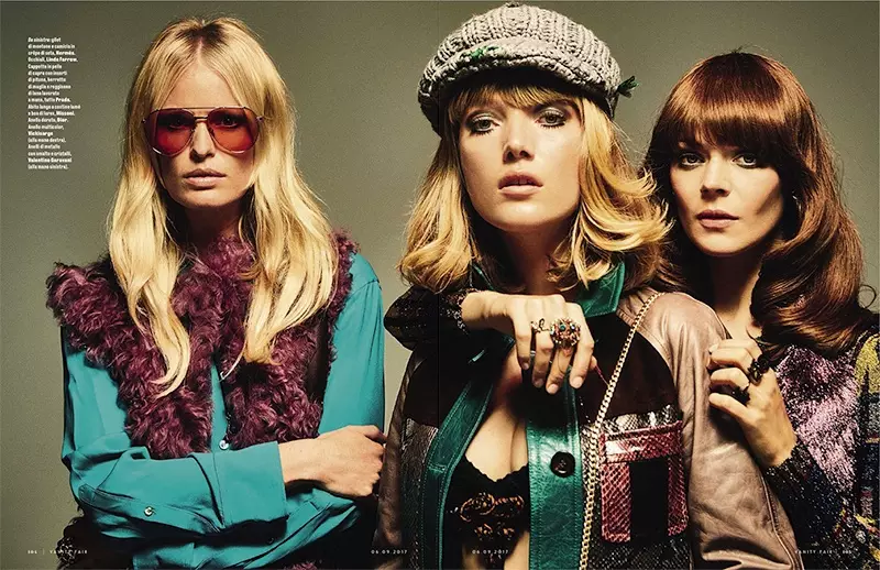 Lottie Moss & Lou Schoof Channel Swinging 60's Style in Vanity Fair Italy