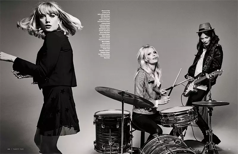 Lottie Moss & Lou Schoof Channel Swinging 60's Style in Vanity Fair Italy