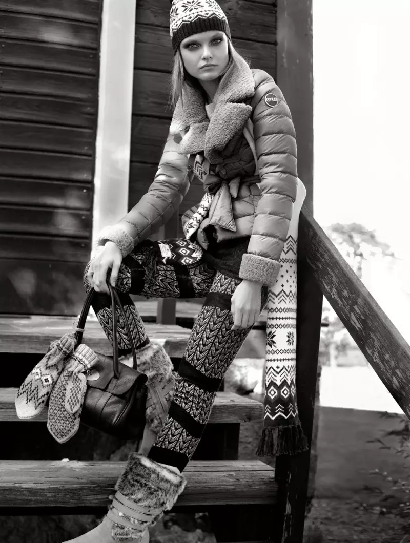 Жаклин Адамс в линзах Cozy Winter Fashion для Plaza Kvinna