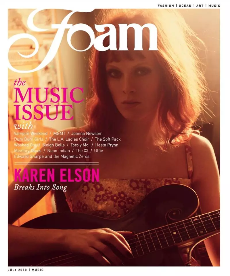 Karen Elson od Guye Arocha v Walk the Line | Foam Magazine červenec 2010