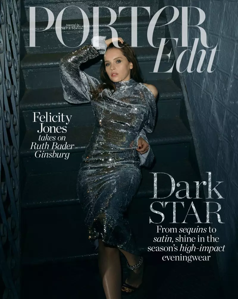 Felicity Jones on PORTER Edit 2018 年 12 月 7 日封面