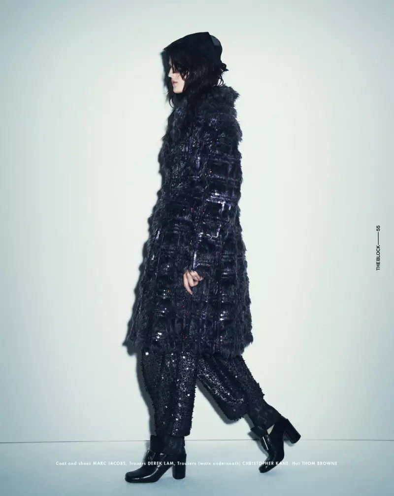 Katlin Aas is Glamourously Grunge for Ward Ivan Rafik in The Block F/W 2012