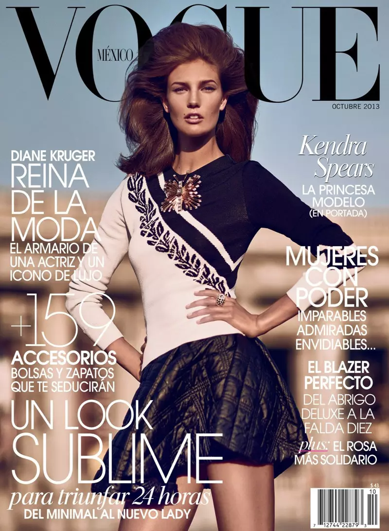 Kendra Spears Stars ee Vogue Mexico Cadadka Oktoobar ee uu qoray Koray Birand