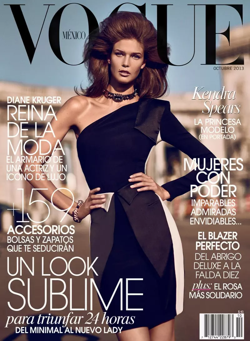 Kendra Spears Sêr yn rhifyn Hydref Vogue Mexico gan Koray Birand