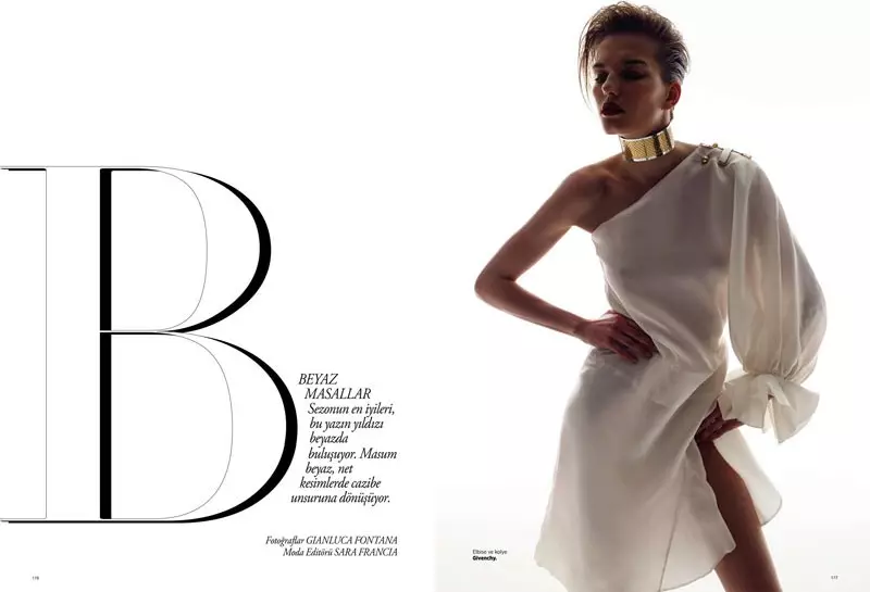 Gianluca Fontana Lenses Marique Schimmel para sa Harper's Bazaar Turkey Hunyo 2013 Cover Story