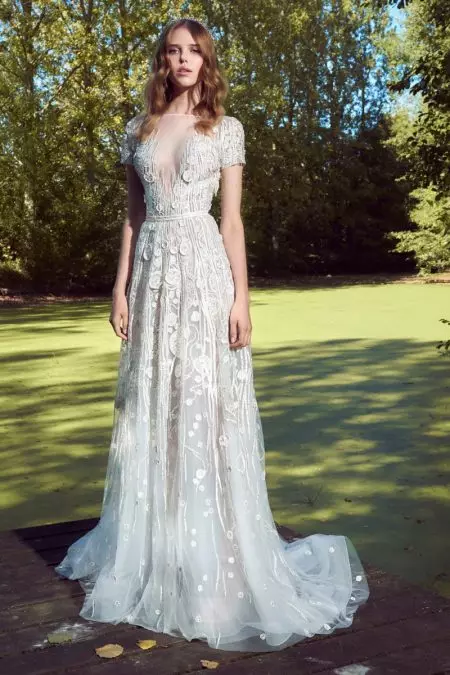 Mstari wa Zuhair Murad Bridal's Fall 2019 unaangazia Nguo za Mbinguni