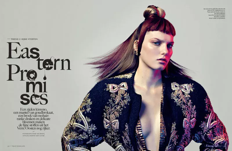 Marique Schimmel Sports Eastern-Inspired Style mo Vogue Netherlands Setema 2012 saunia e Marc de Groot