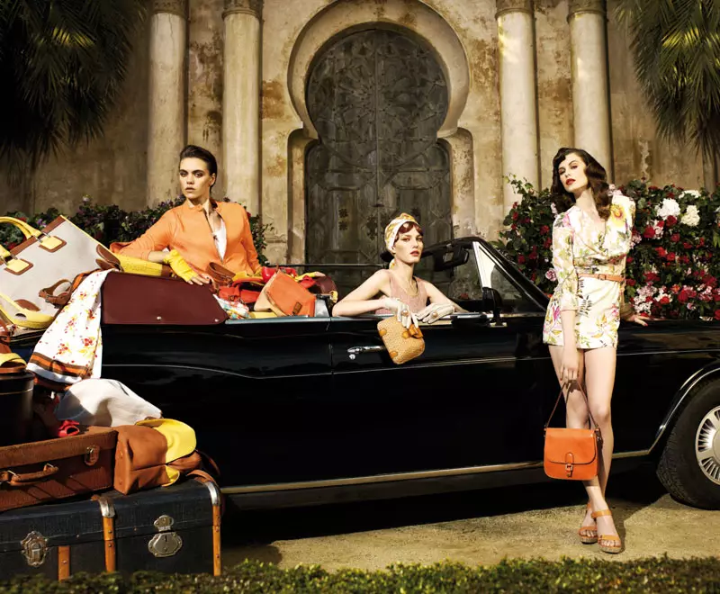 Elettra Wiedemann, Marique Schimmel and Corinna Ingenleuf for Uterque Spring 2012 Campaign by David Dunan