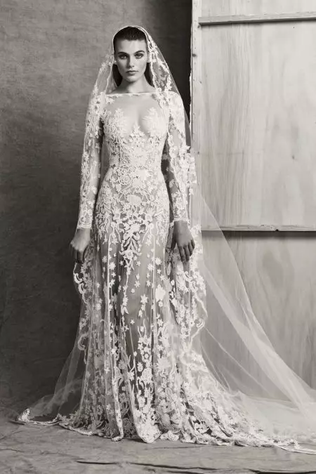 Zuhair Murad Bridal yn Cynnig Silwetau Breuddwydiol ar gyfer Fall 2018