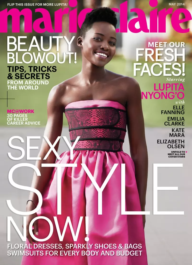 Lupita Nyong'o, Emilia Clarke, Kate Mara Cover Marie Claire maj 2014