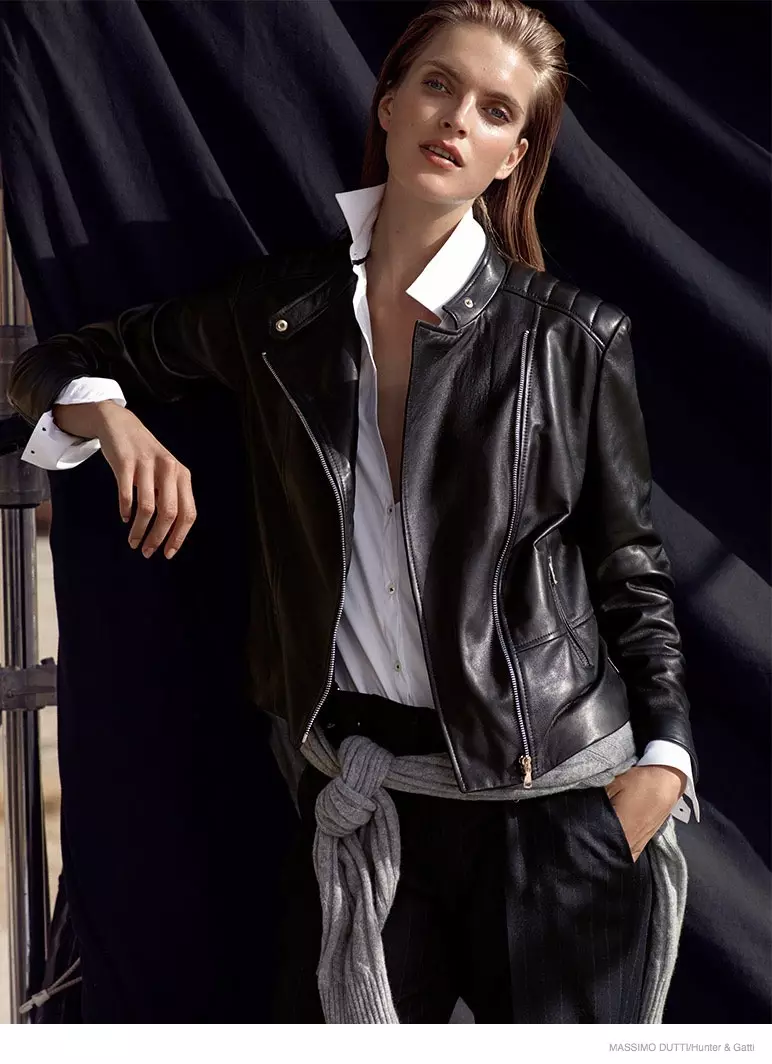 Mirte Maas in Urban Style don Massimo Dutti na Hunter & Gatti