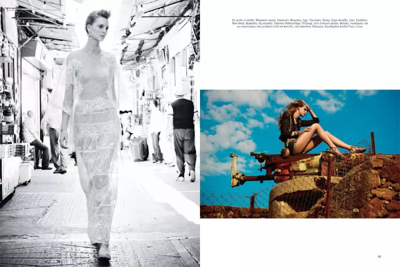 Ros Georgious Stars in Vogue Hellas July 2012 ka Thanassis Krikis