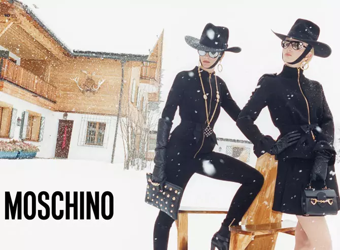 Ophelie Rupp & Ymre Stiekema, Juergen Teller의 Moschino의 2012 가을 캠페인 캠페인