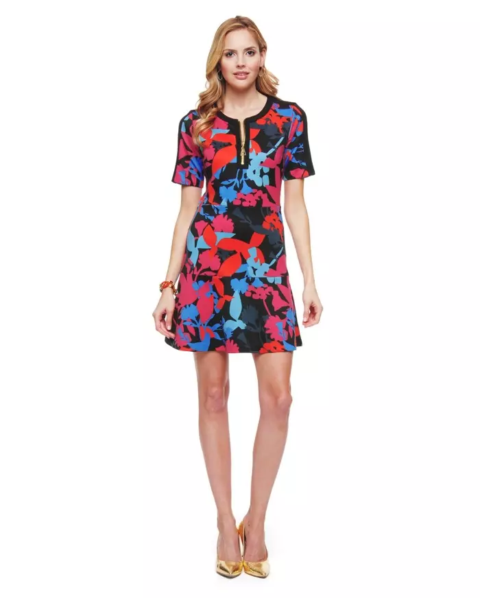 Juicy Couture Ponte Matise Floral Dress