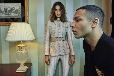 Isabeli Fontana & Alessandra Ambrosio Rock Balmain Fall រកមើលរឿងគម្រប Vogue Brasil