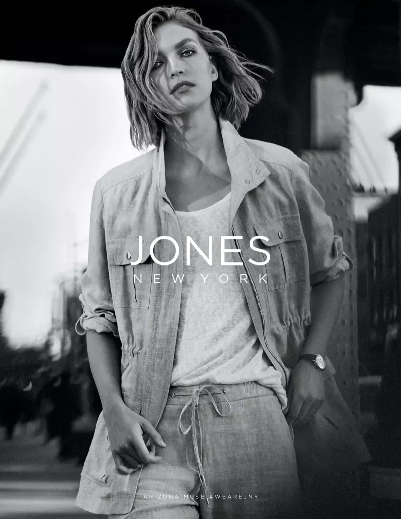 Arizona Muse участва в кампанията на Jones New York за пролет-лято 2018