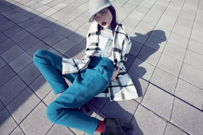 Jing Wen Modele me stil të madh për Luisa Via Roma Shoot