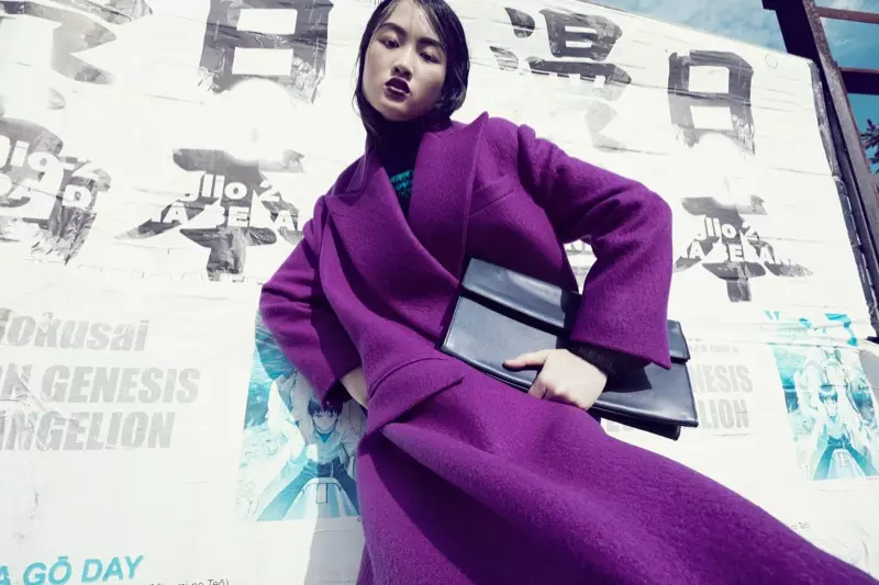 Jing Wen Models Oversized Style համար Luisa Via Roma Shoot