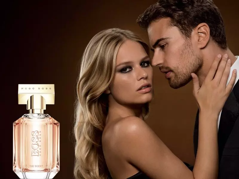 BOSS the Scent for her perfume مہم جس میں انا ایورز اور تھیو جیمز شامل ہیں۔