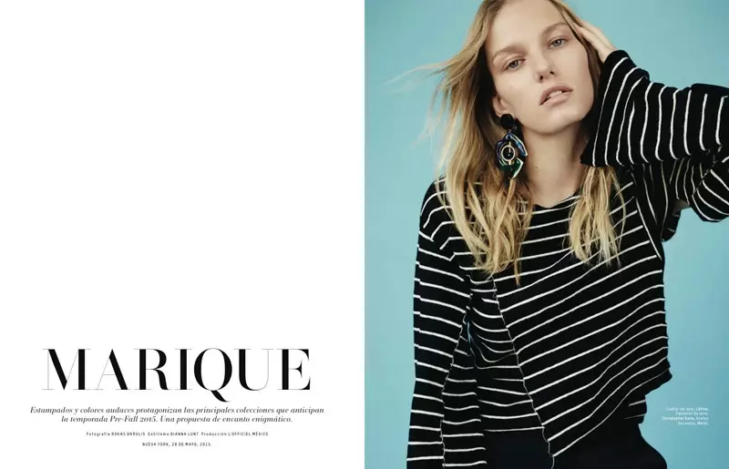 Marique Schimmel Stars e L'Officiel Mexico Julayi/Agasti 2015 Umba