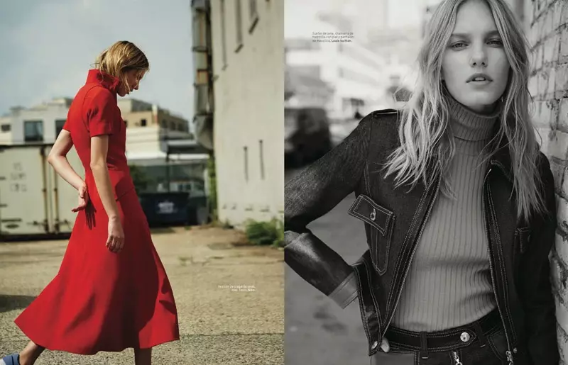 Marique Schimmel แสดงใน L'Officiel Mexico ฉบับเดือนกรกฎาคม/สิงหาคม 2015