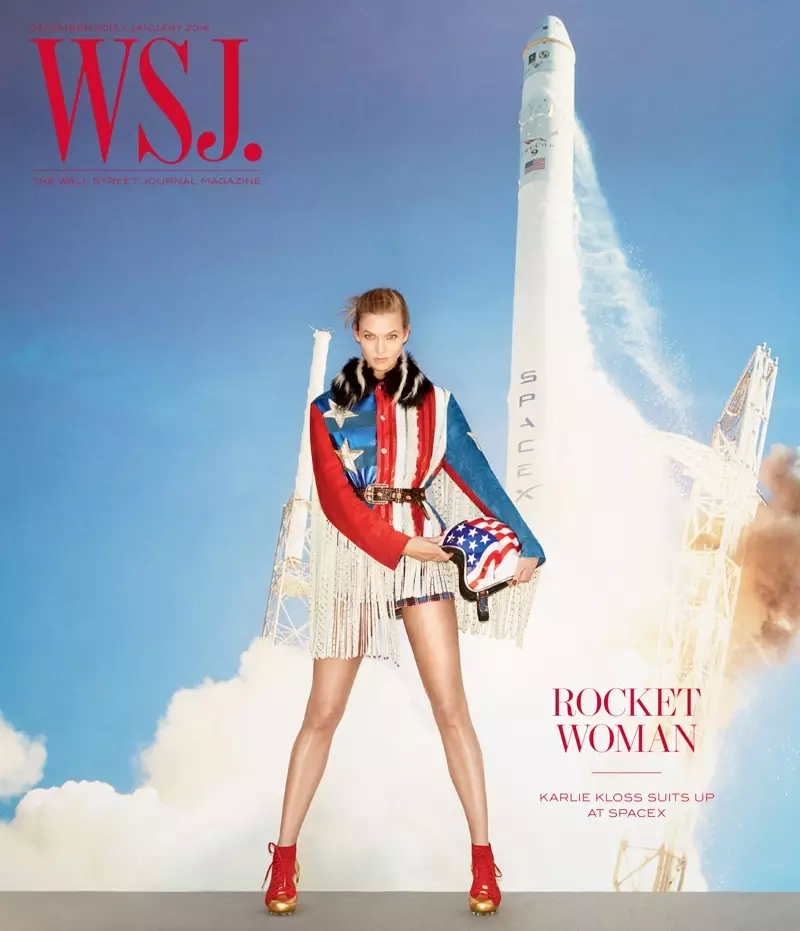 Karlie Kloss spielt bei WSJ die Hauptrolle. Magazin Dezember-Januar 2015.2016 Cover