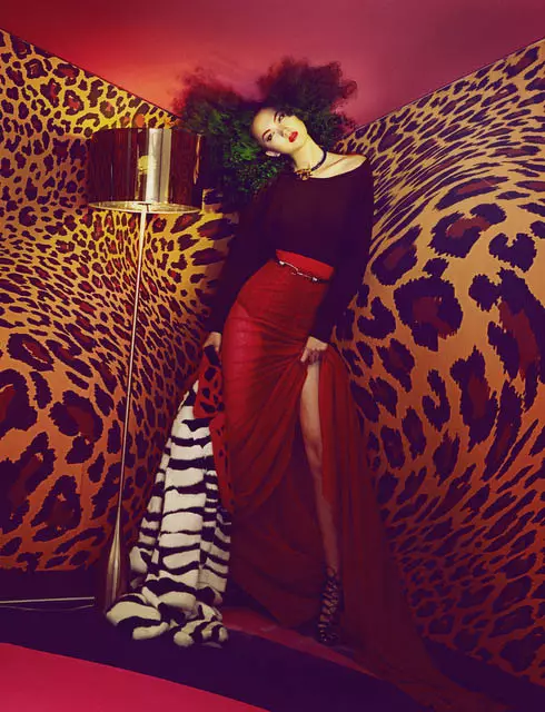 Liu Lijie Goes Wild for L'Officiel China Shoot af Shxpir