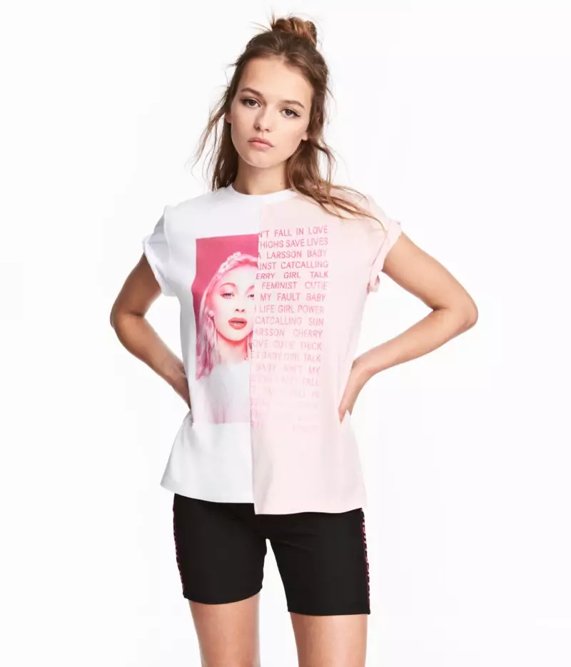 Zara Larsson x H&M Ruvara-Block T-Shirt muPingi $24.99